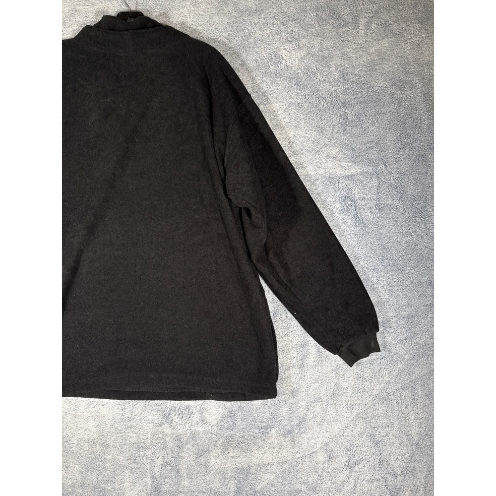 Vintage Disneyland Mickey Mouse Fleece Pullover Black 1955 Classic Large USA - Picture 8 of 10